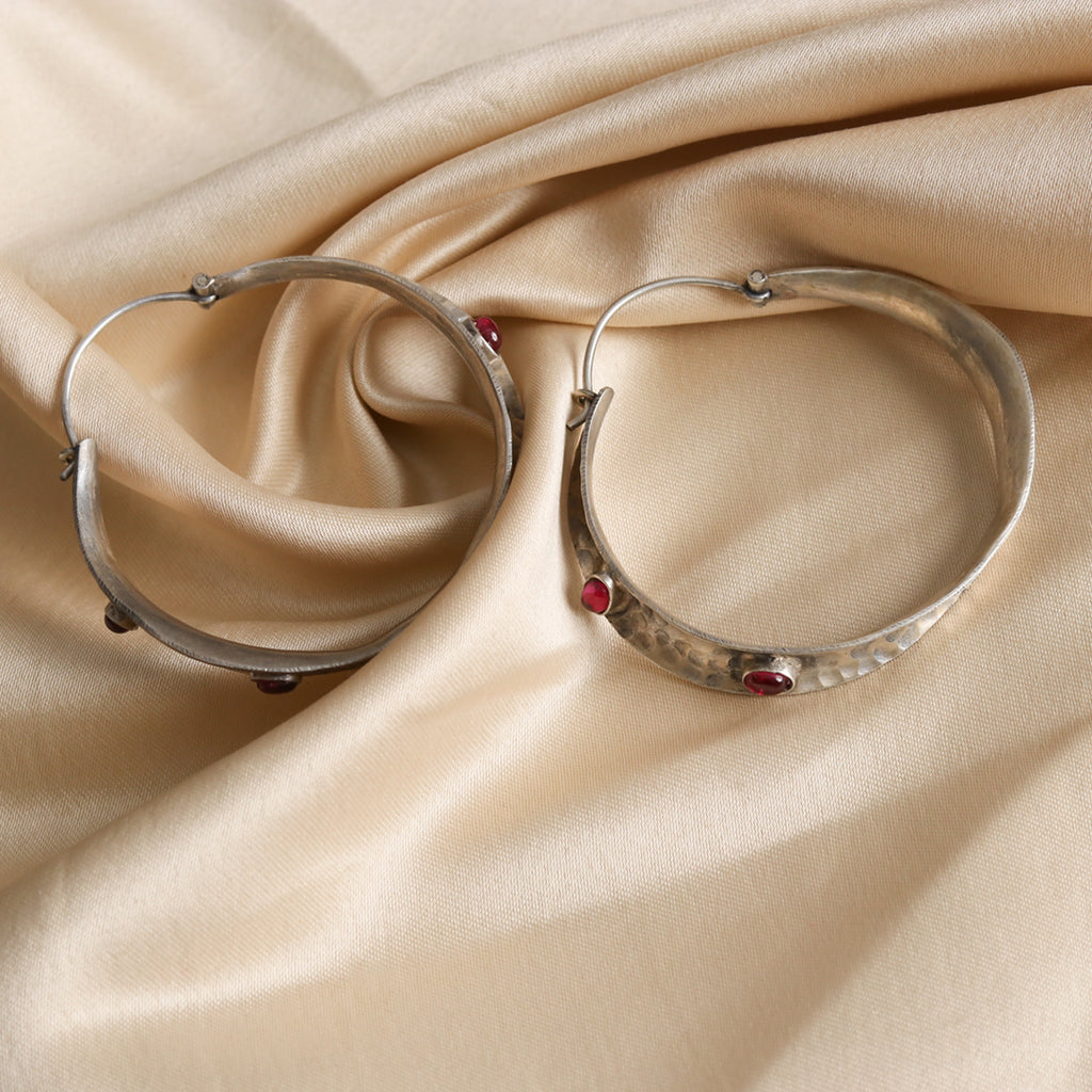 Silver earring
