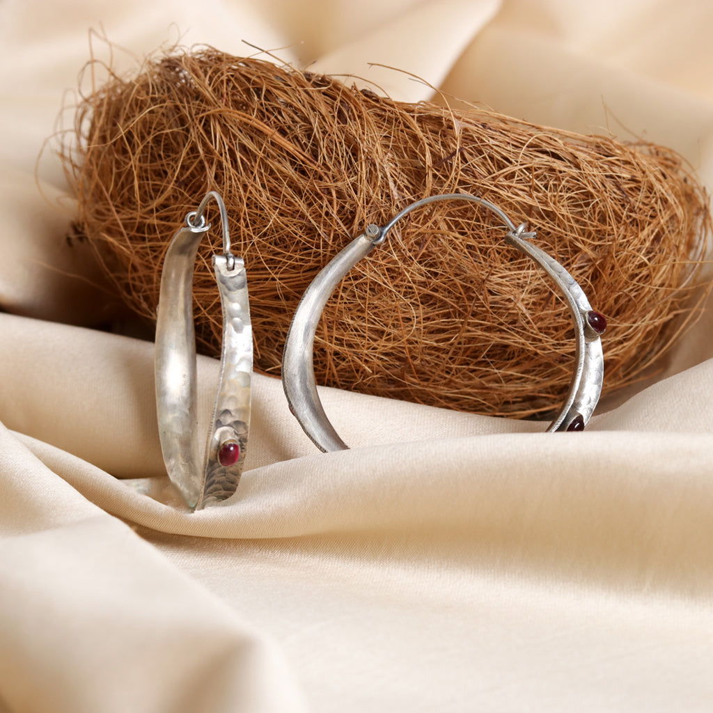 Silver earring