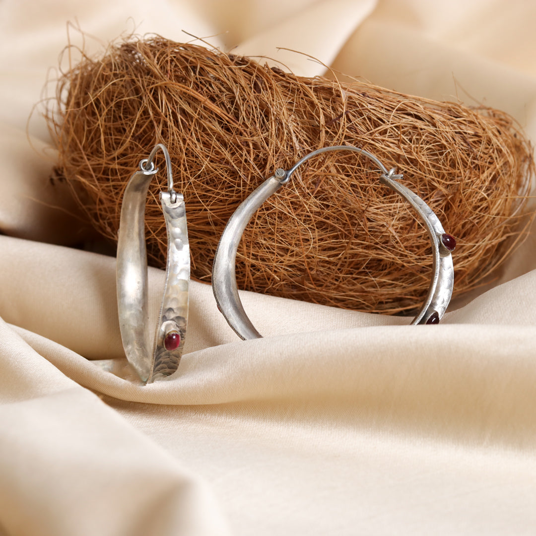 Silver earring