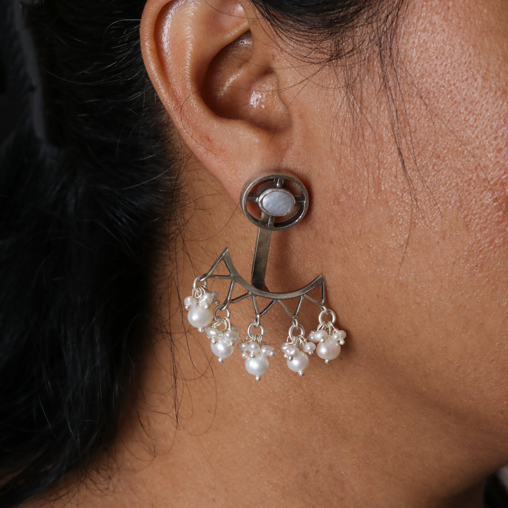 Silver earring