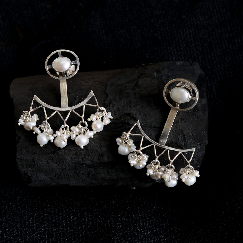 Silver earring