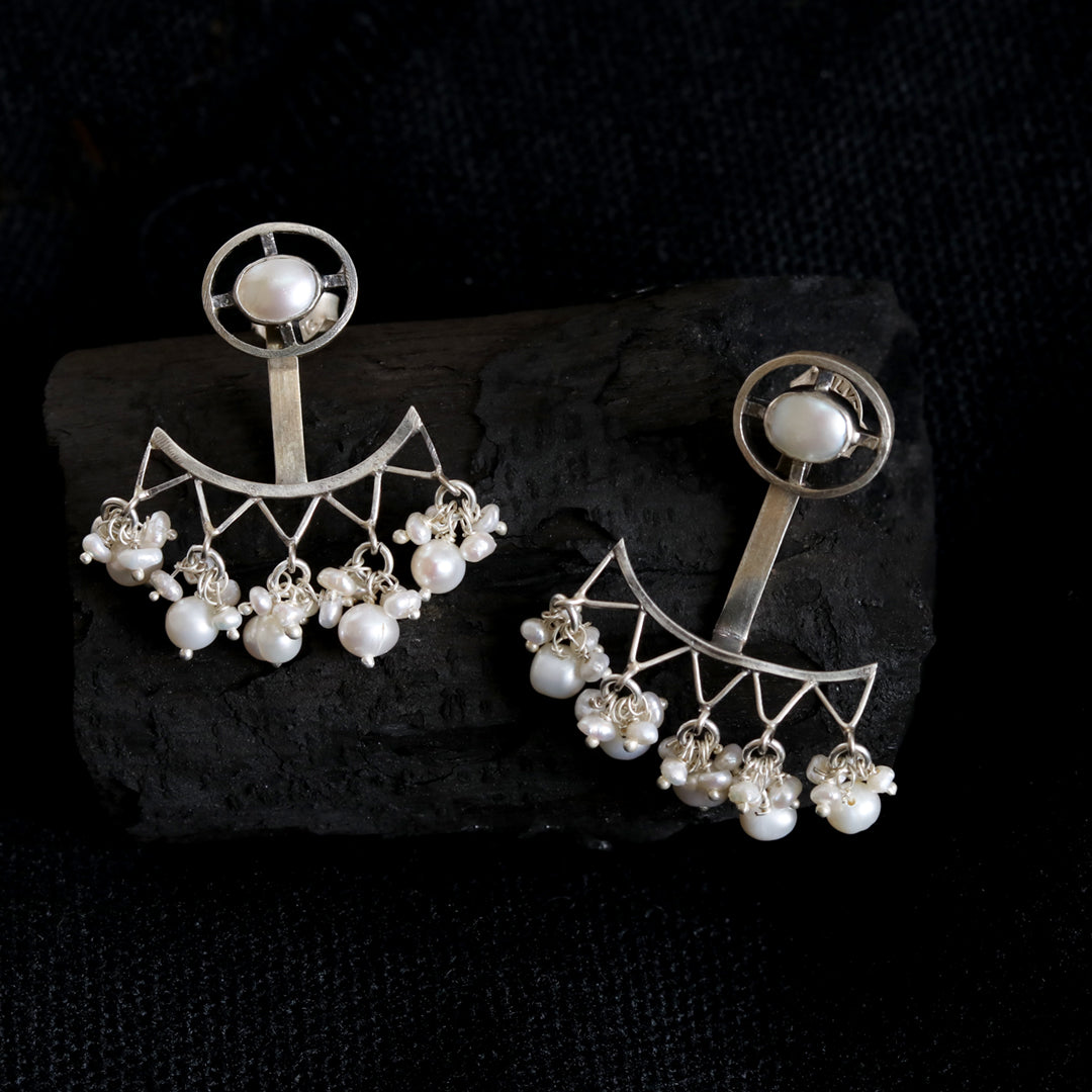 Silver earring
