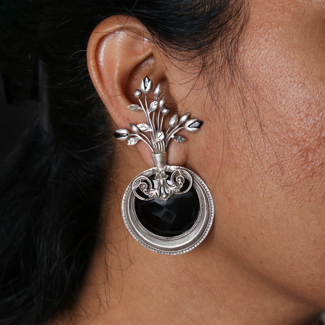 Silver earring