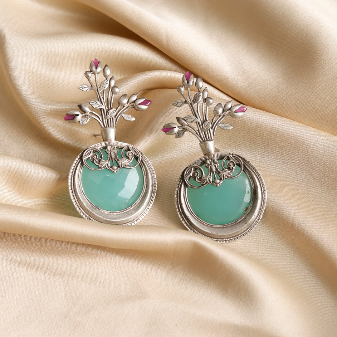 Silver earring