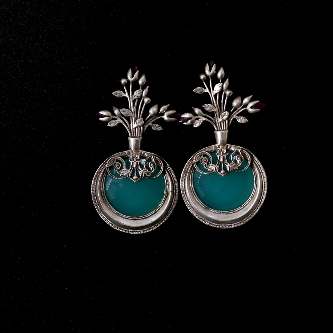 Silver earring