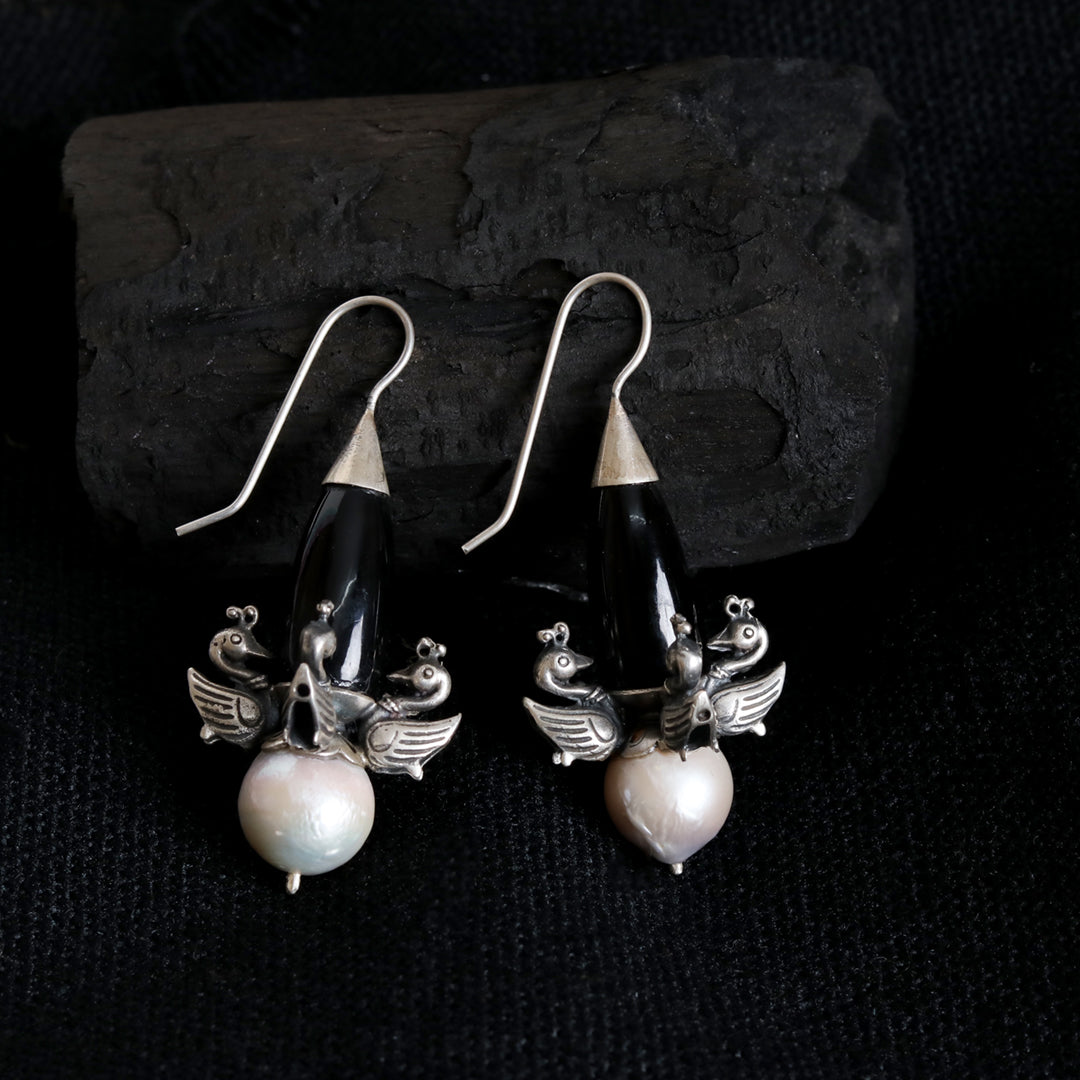 Silver earring