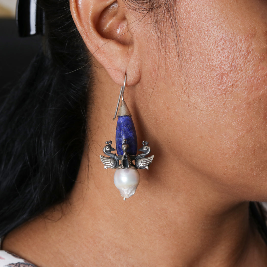 Silver earring