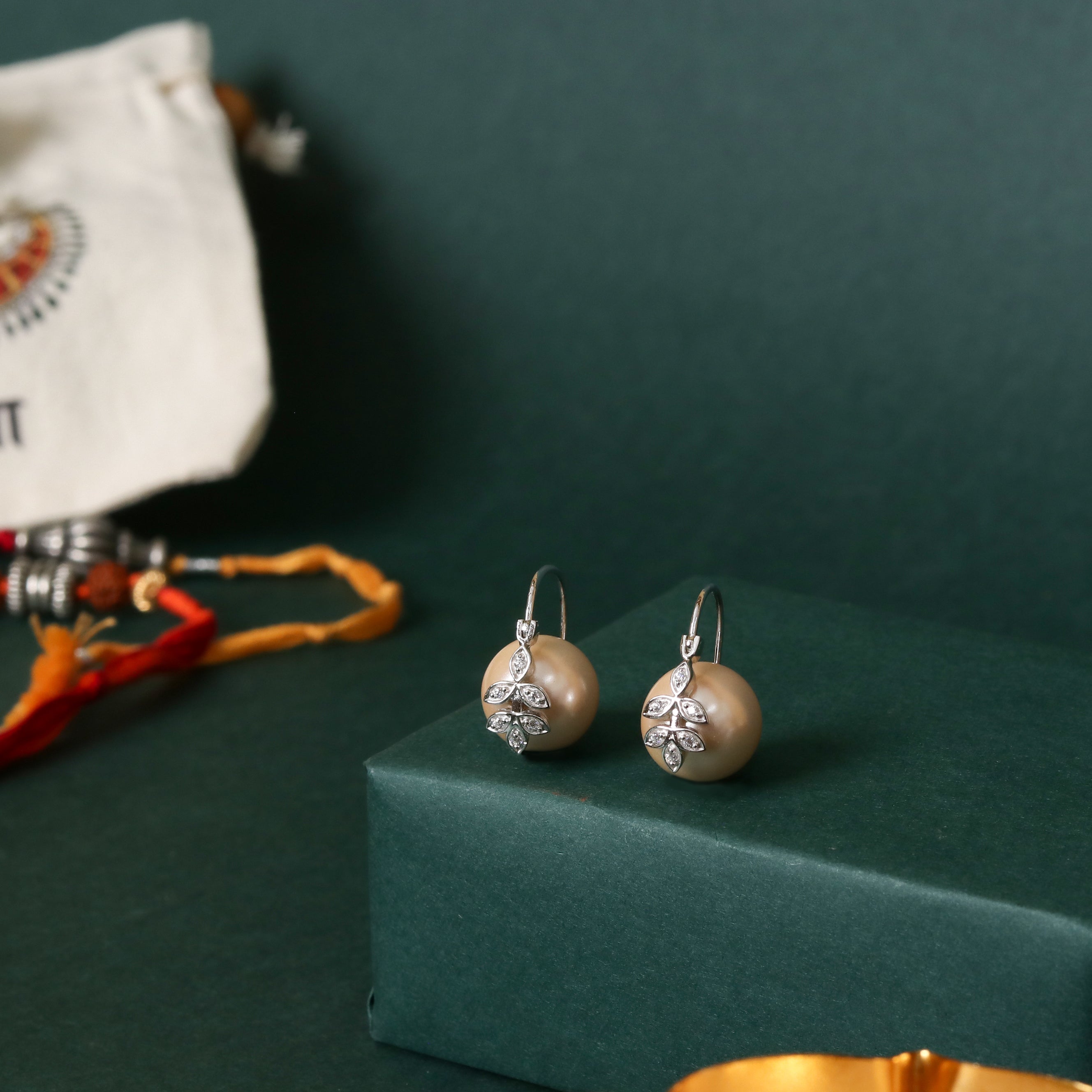 Pearl - Cubic Zircon Hoop Earrings
