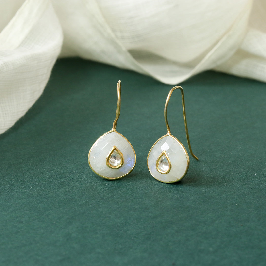 Pearl Jadai Hook Earrings