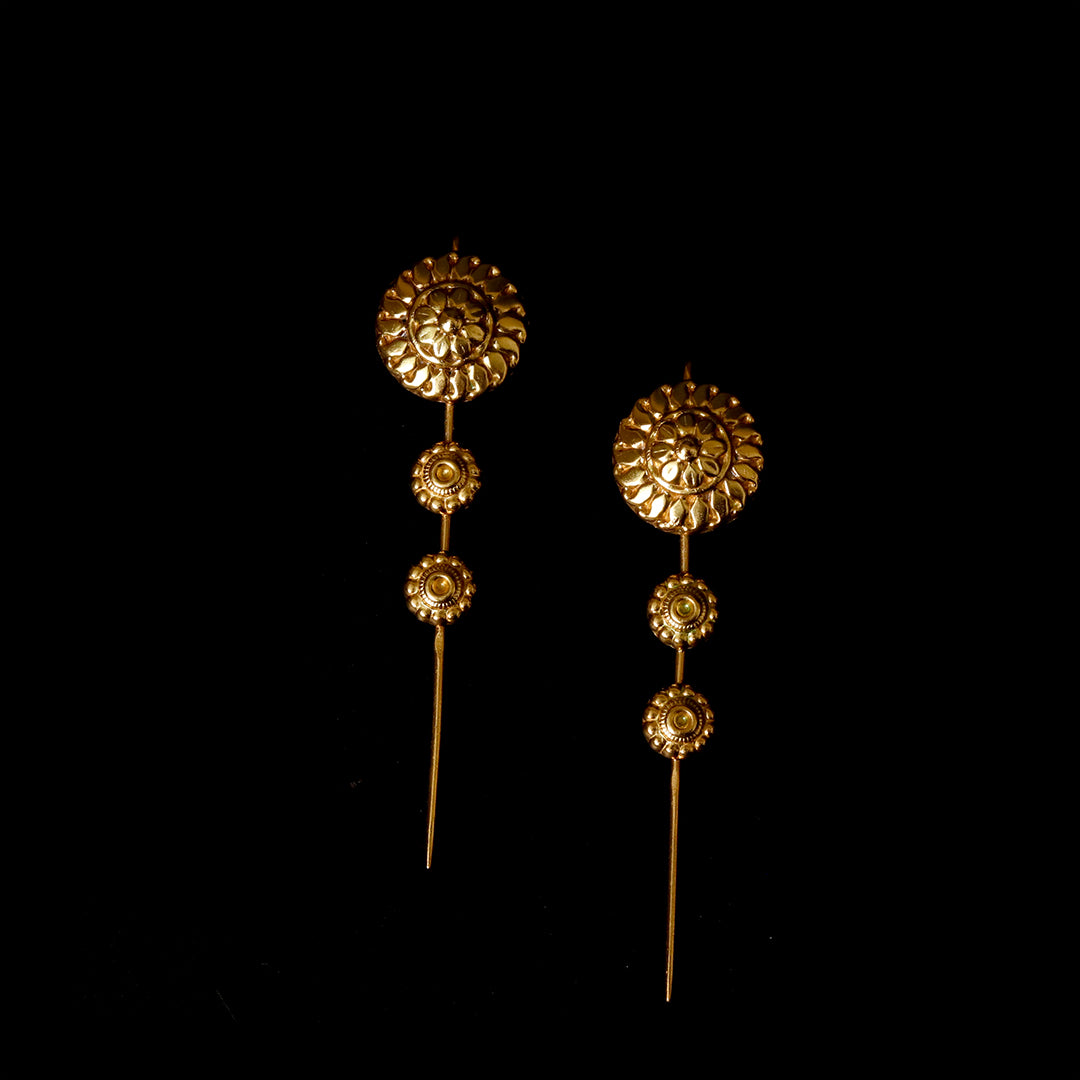 Gold-Plated Handcrafted Silver Earcuffs