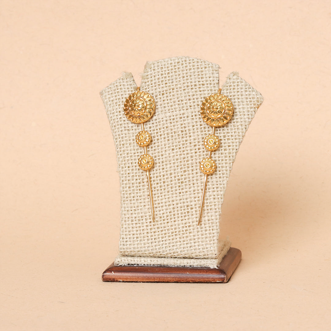Gold-Plated Handcrafted Silver Earcuffs