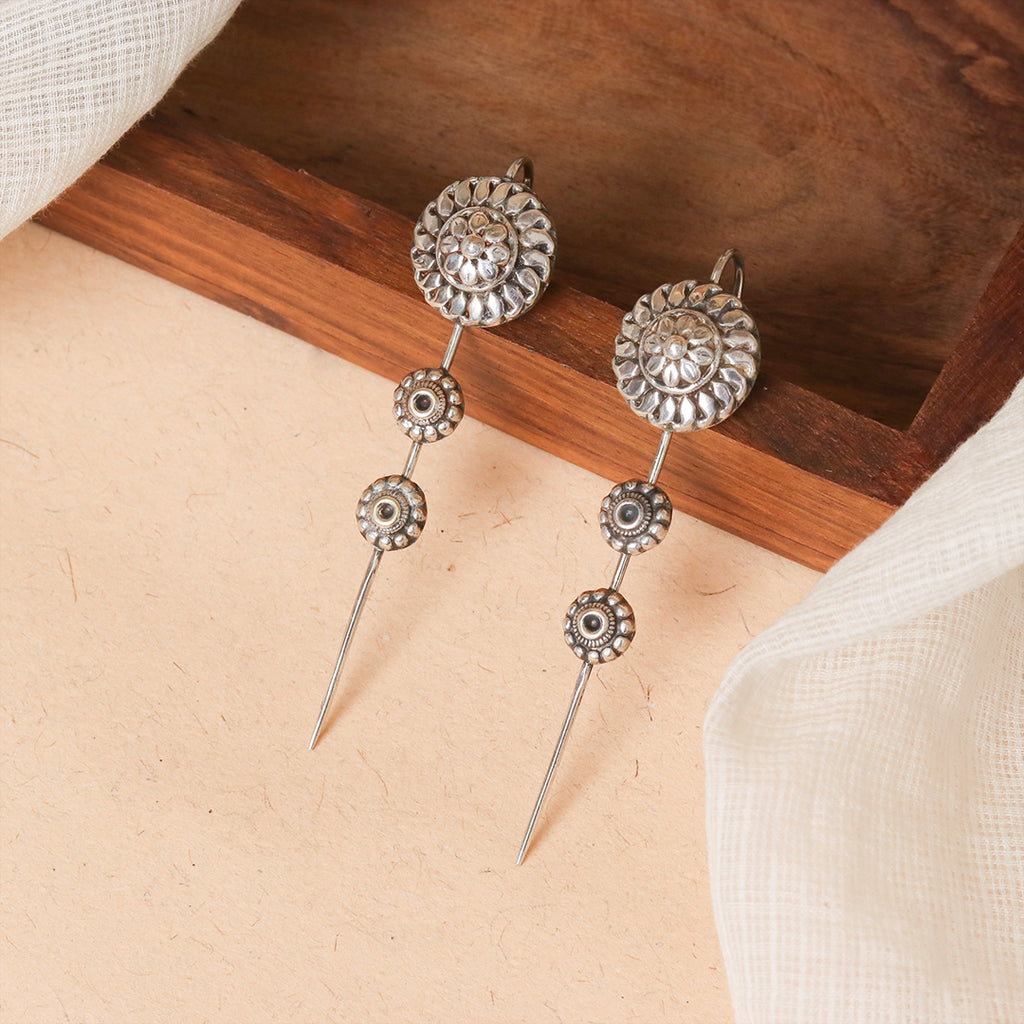 Handcrafted Sterling Silver Earcuff – Hand-polished, 925 sterling silver, Ear cuff