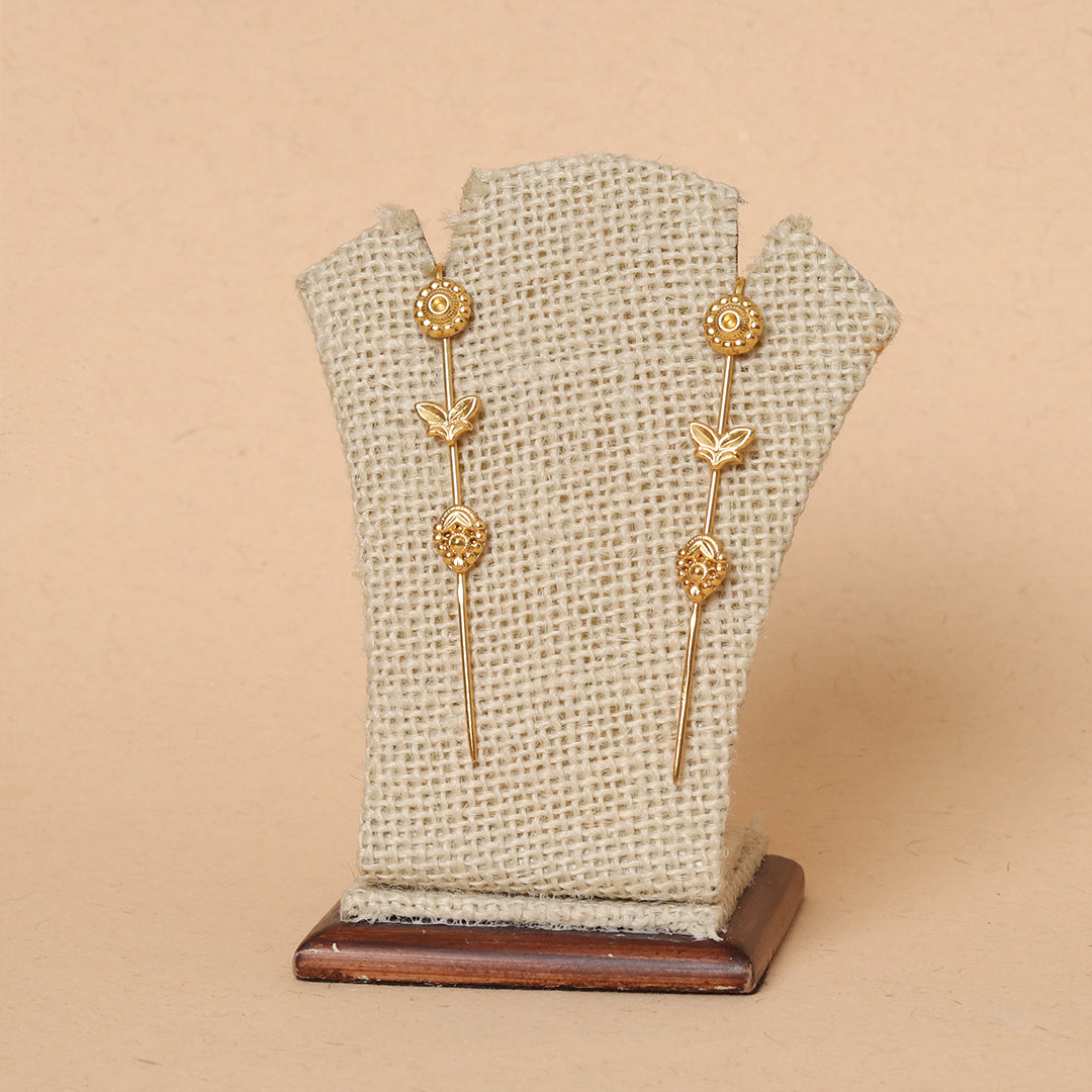 Gold-Plated Handcrafted Silver Earcuffs