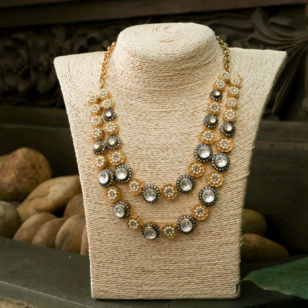 Kundan-Pearl Neckpiece