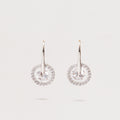 Solitaire Hook Earrings