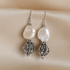 Carved Silver-Pearl Hooks