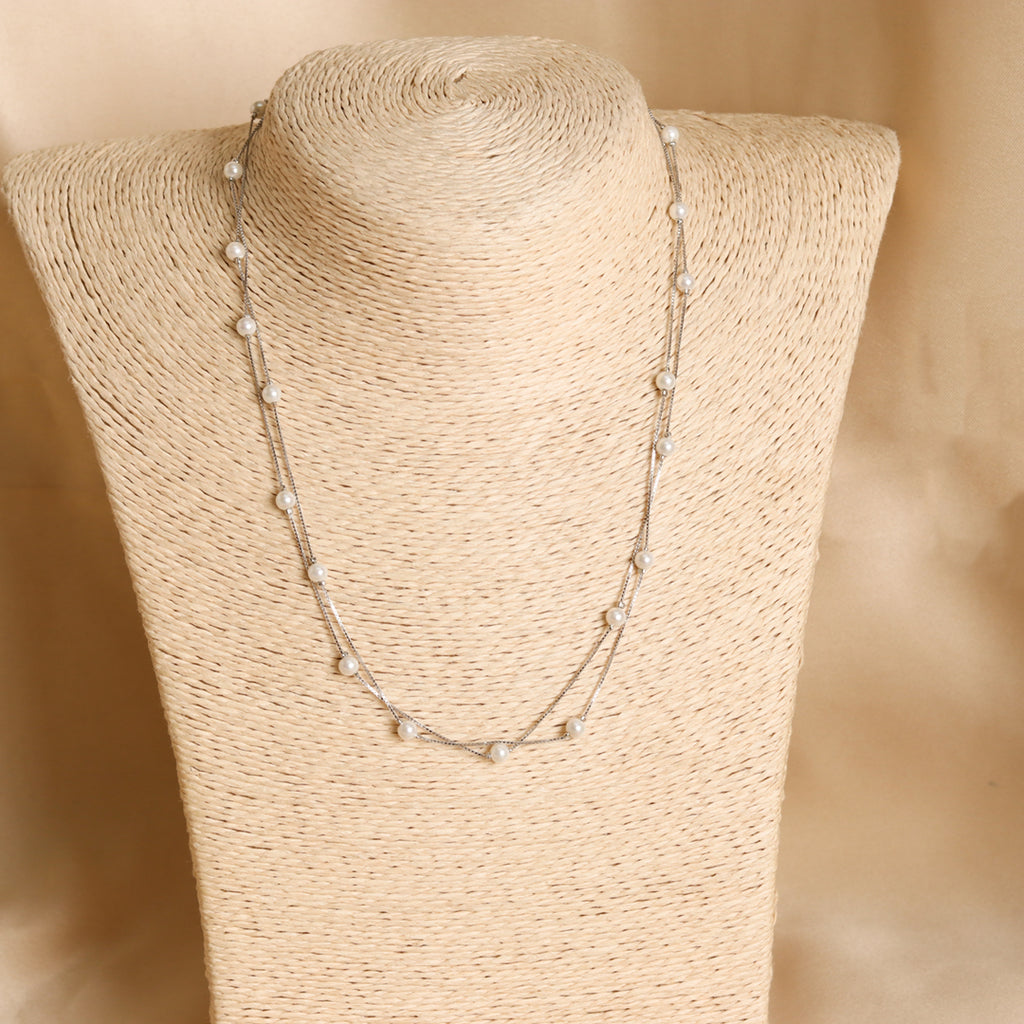 Double Layered Pearl Chain