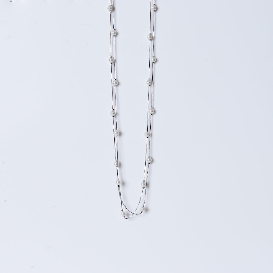 Double Layered Pearl Chain