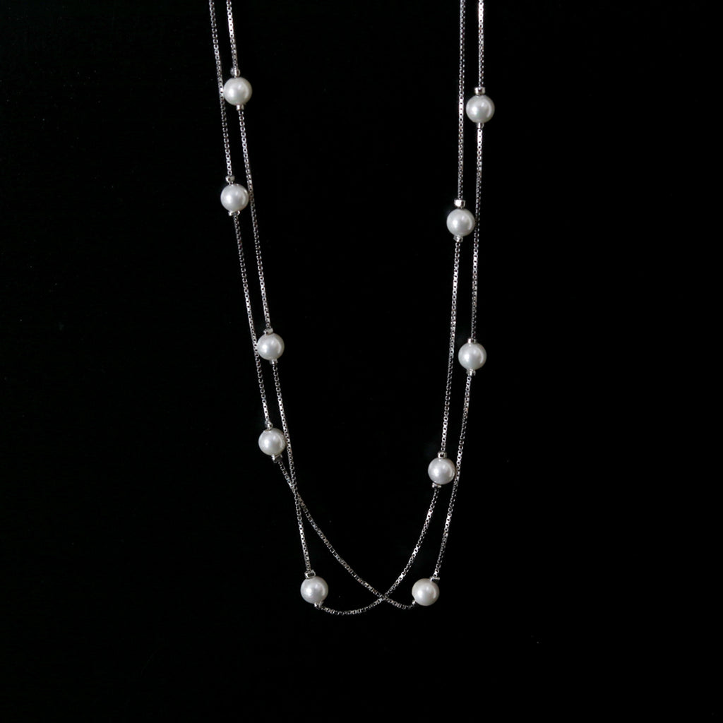 Double Layered Pearl Chain