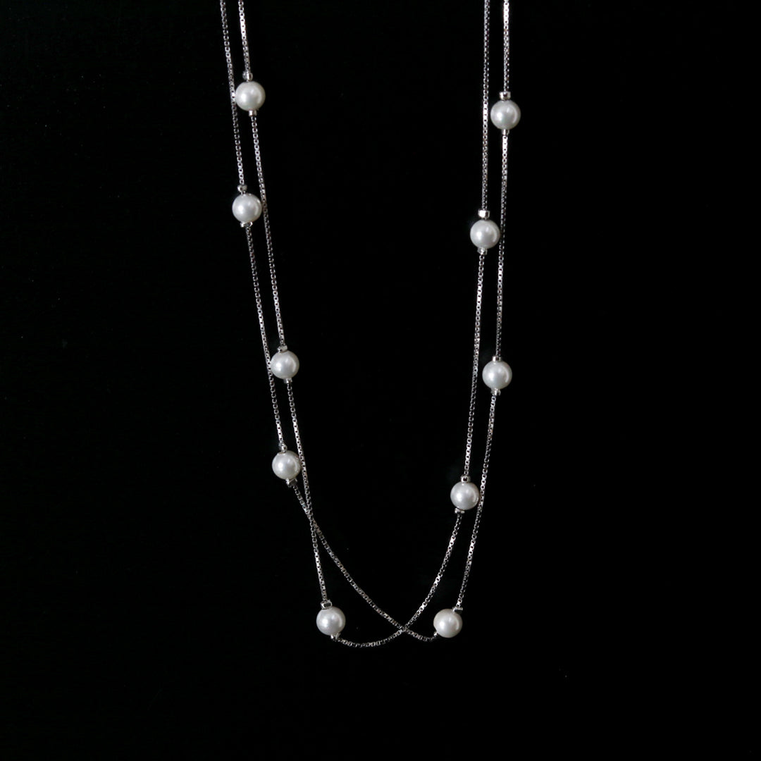 Double Layered Pearl Chain