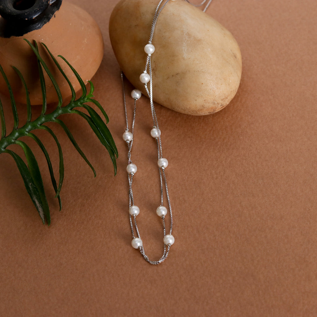Double Layered Pearl Chain