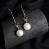 Rakhi Gift -Lotus Pearl Earrings