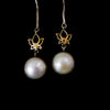 Rakhi Gift -Lotus Pearl Earrings