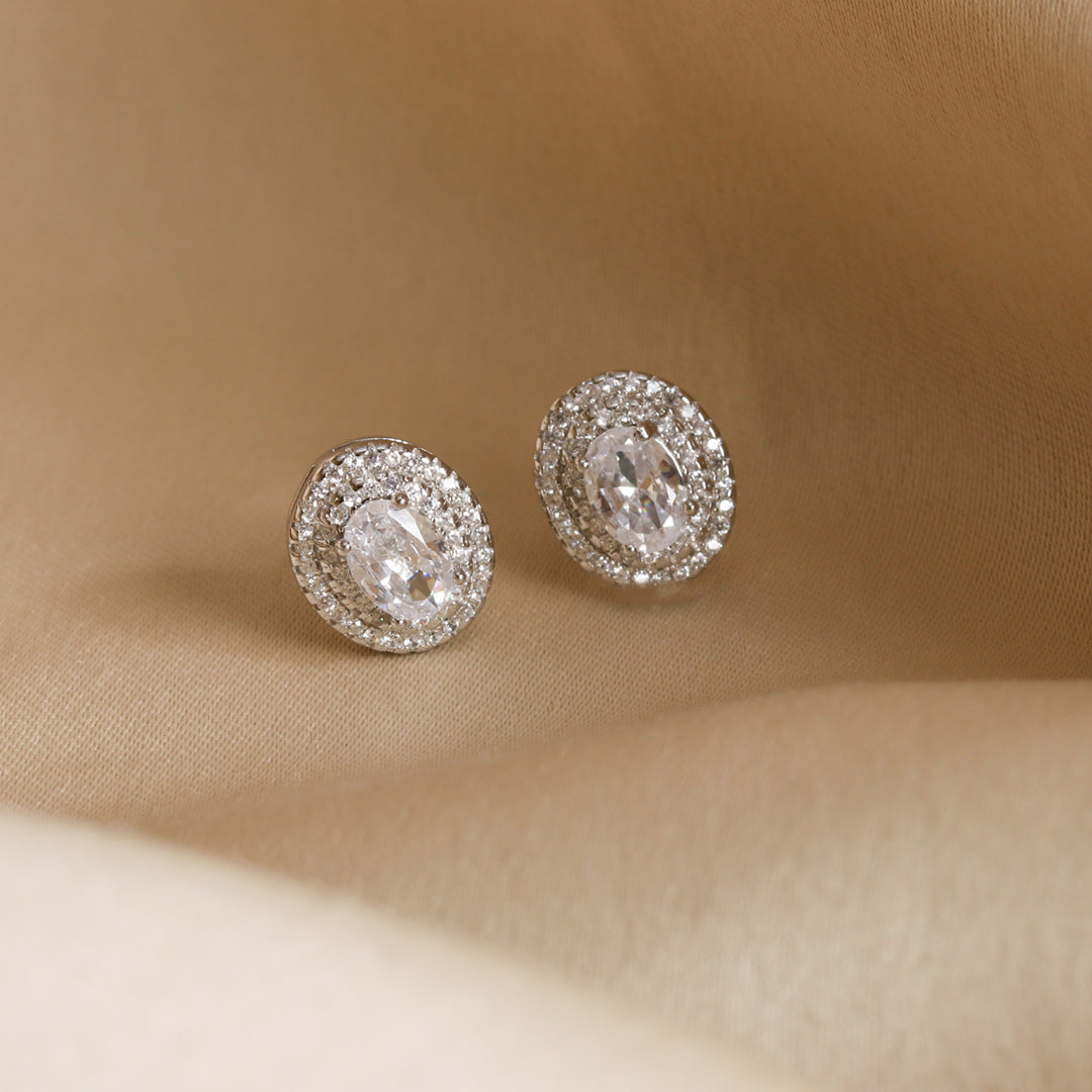 Zircon Oval Studds