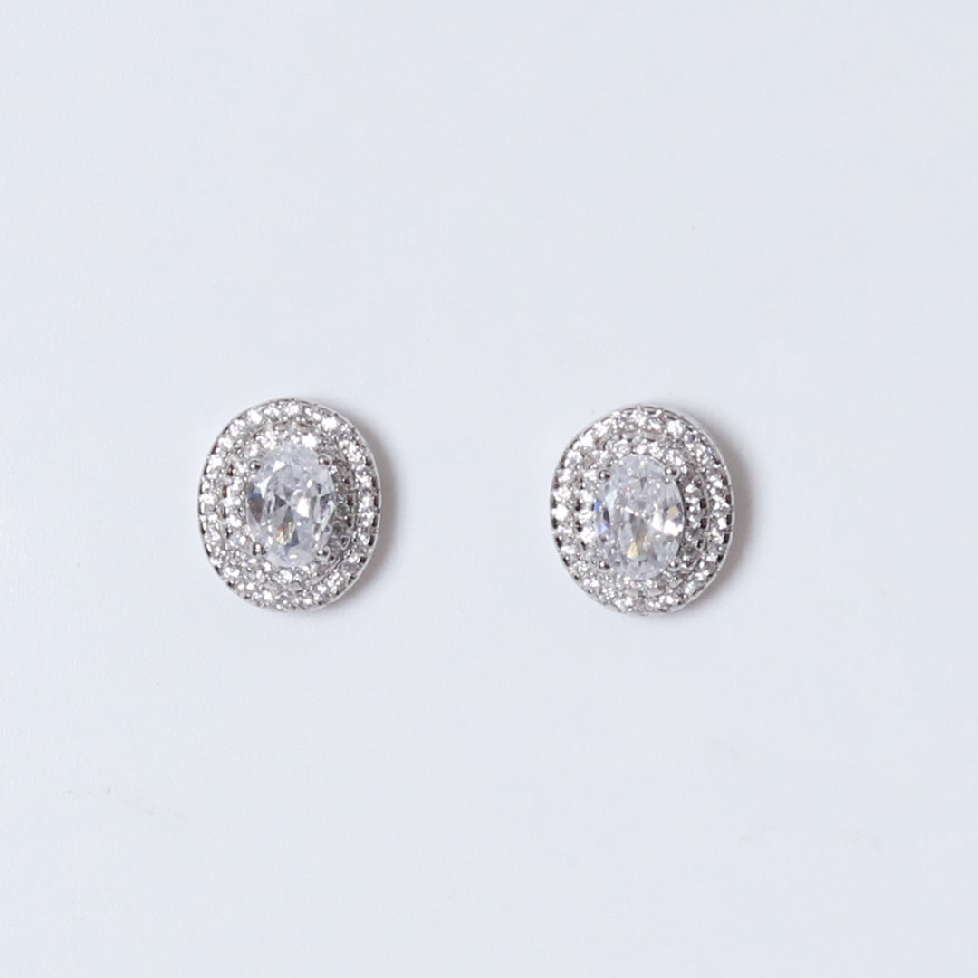 Zircon Oval Studds