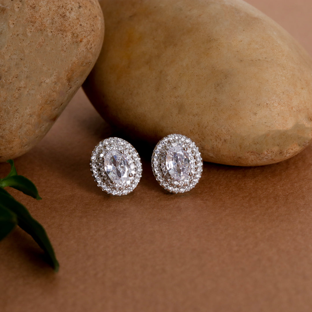 Zircon Oval Studds