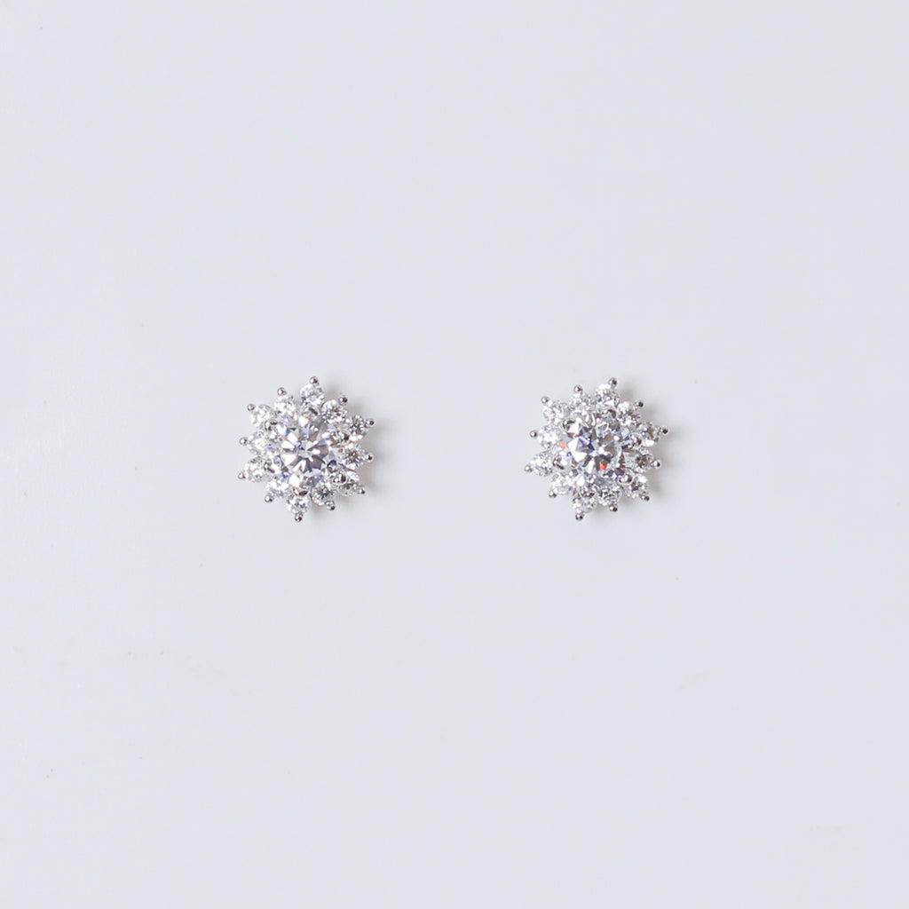 Zircon Traditional Floral Studds – view 2 of 8