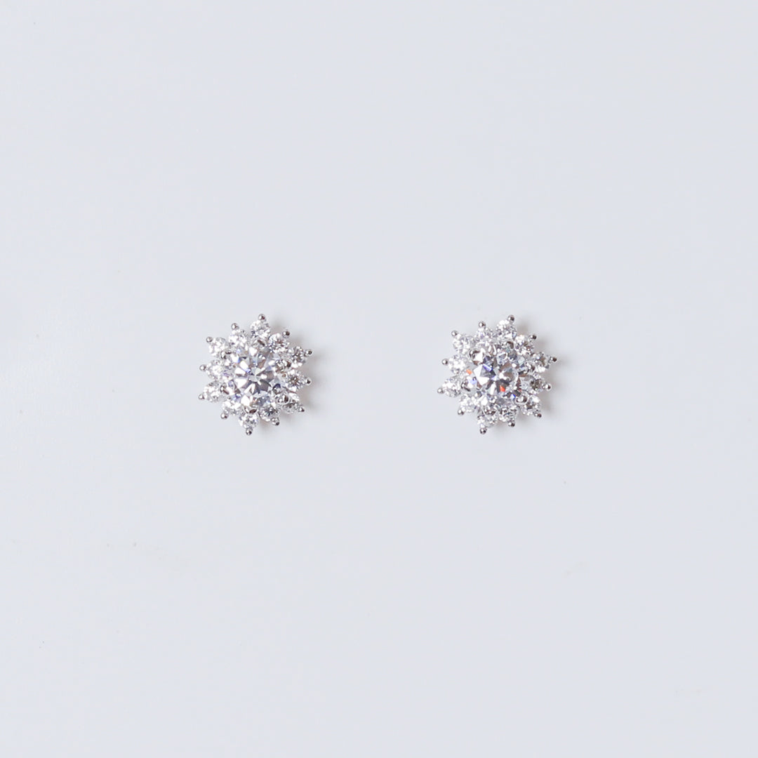 Zircon Traditional Floral Studds
