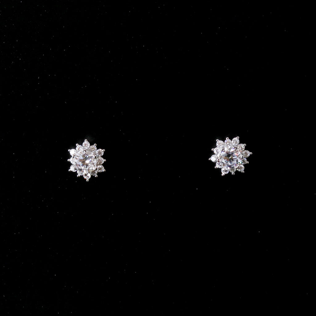 Zircon Traditional Floral Studds – view 4 of 8