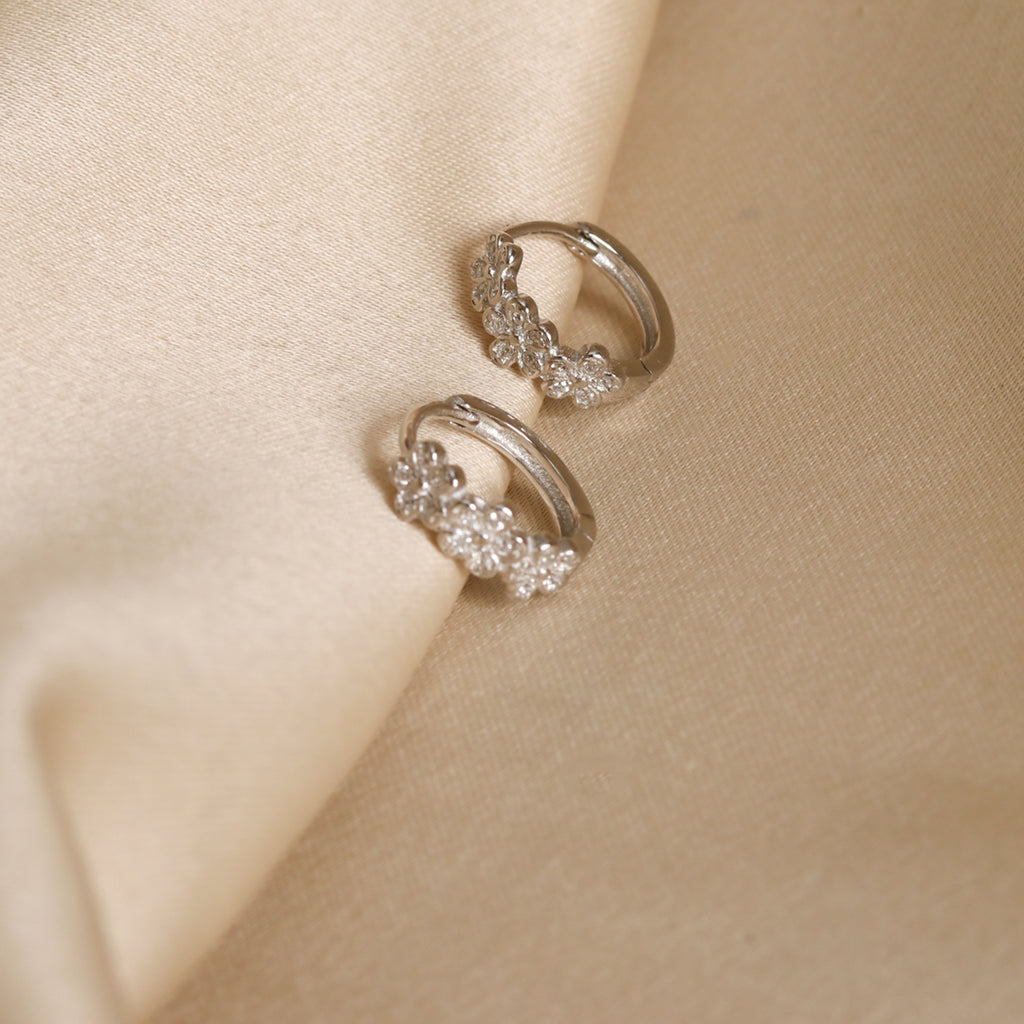 Zircon Floral Hoops – view 5 of 8