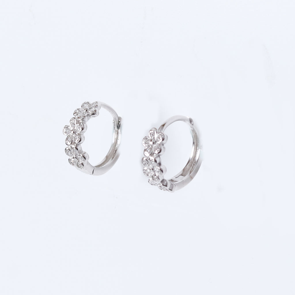 Zircon Floral Hoops – view 2 of 8