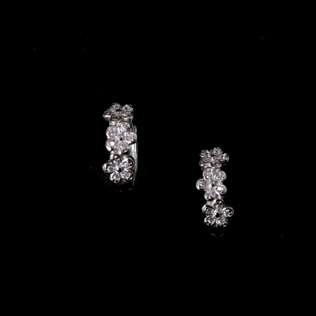 Zircon Floral Hoops