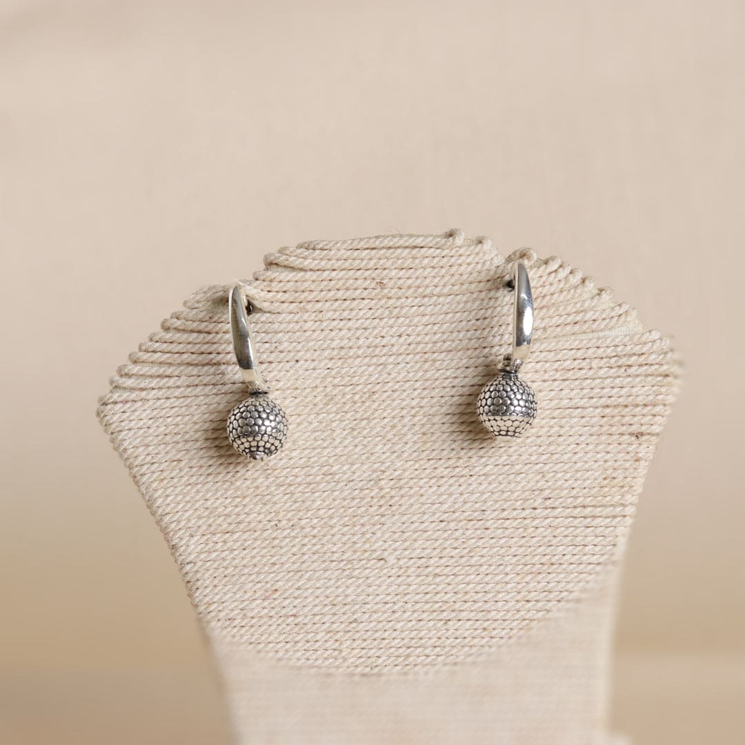 Carved Bead Earrings