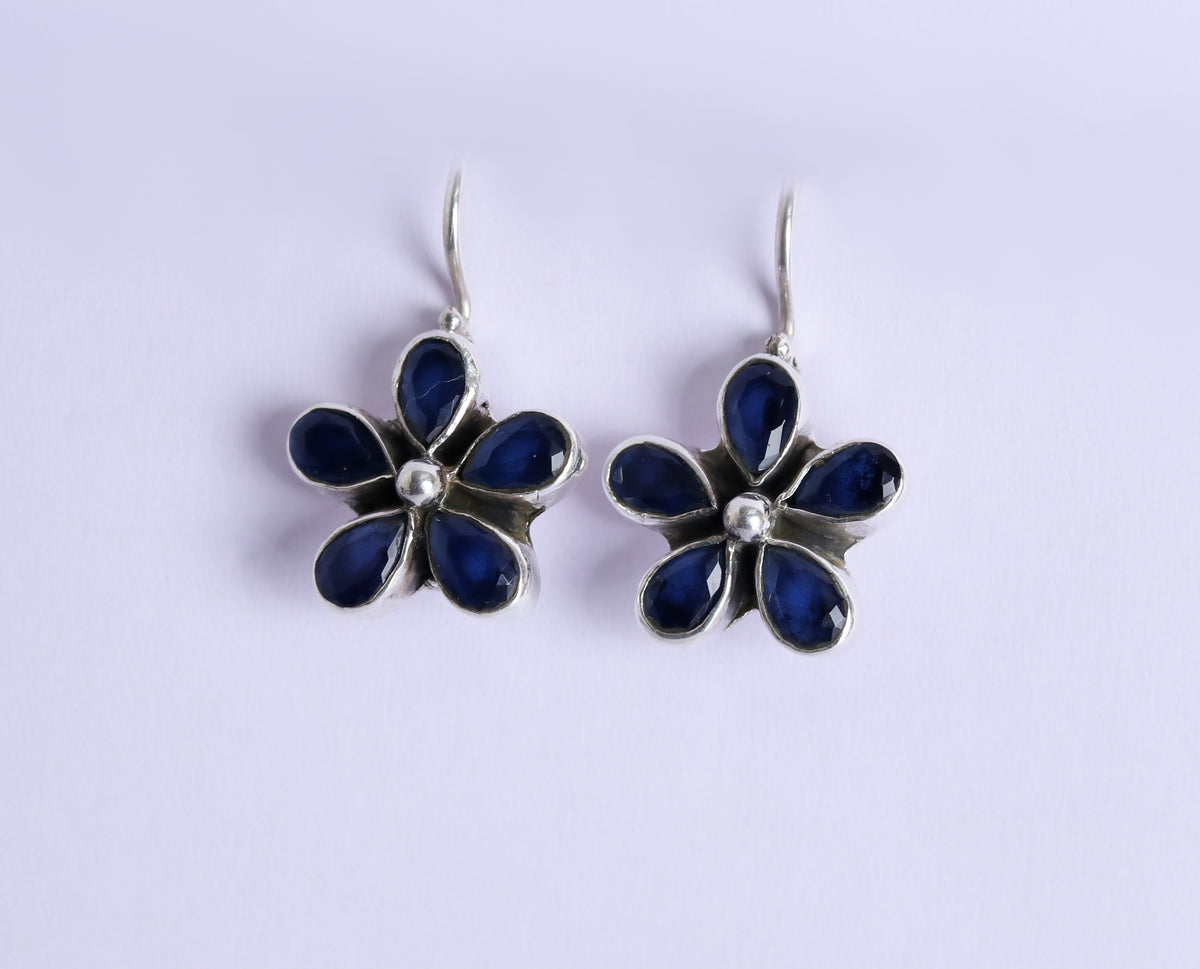 Hydro Blue Sapphire Hook Earrings