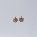 Gold-Tone Heart Cutwork Drop Earrings – Gold-tone, Drop earrings