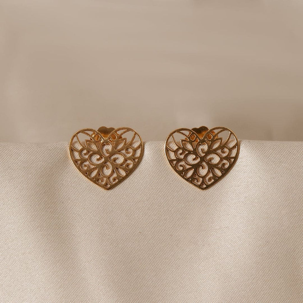 Gold-Tone Heart Cutwork Studs – view 4 of 7