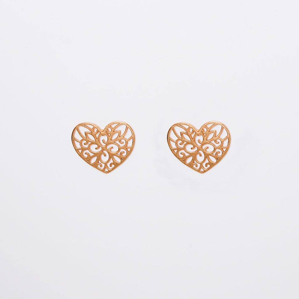 Gold-Tone Heart Cutwork Studs – view 7 of 7
