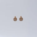 Gold-Tone Scalloped Filigree Drops – Gold-tone, Drop stud earrings