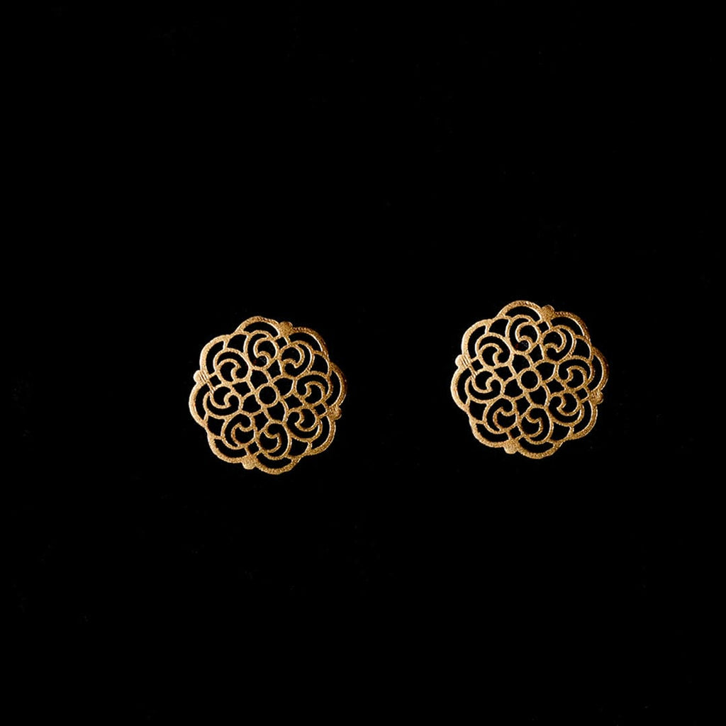 Gold-Tone Round Filigree Studs – view 4 of 8