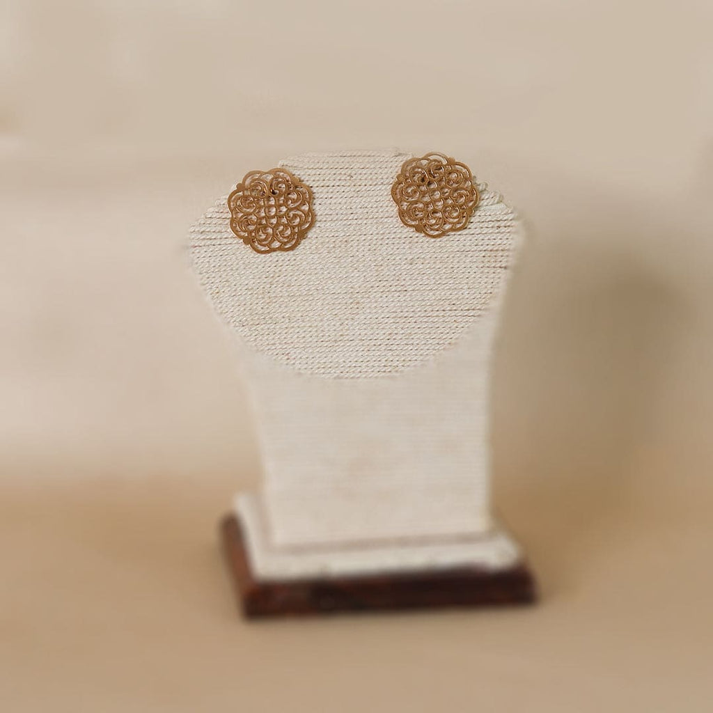 Gold-Tone Round Filigree Studs – view 5 of 8