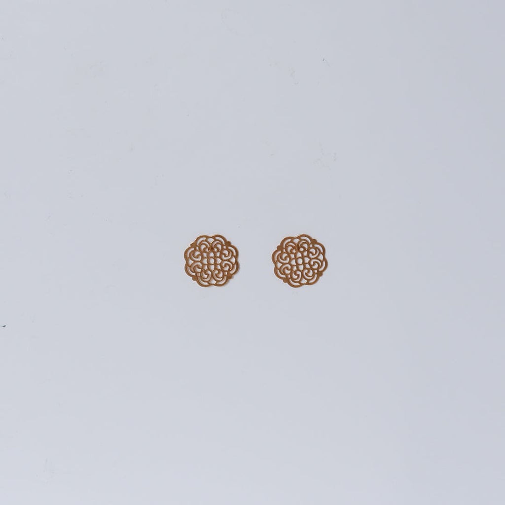 Gold-Tone Round Filigree Studs – view 2 of 8