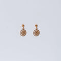 Small Gold-Tone Floral Cutwork Drops – Gold-tone, Drop stud earrings