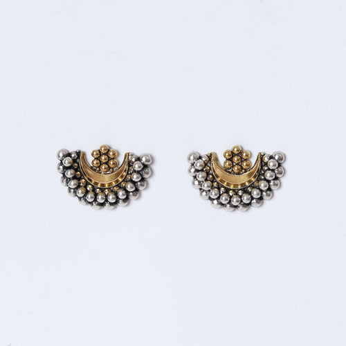 Dual Tone Chandra Phool Earrings