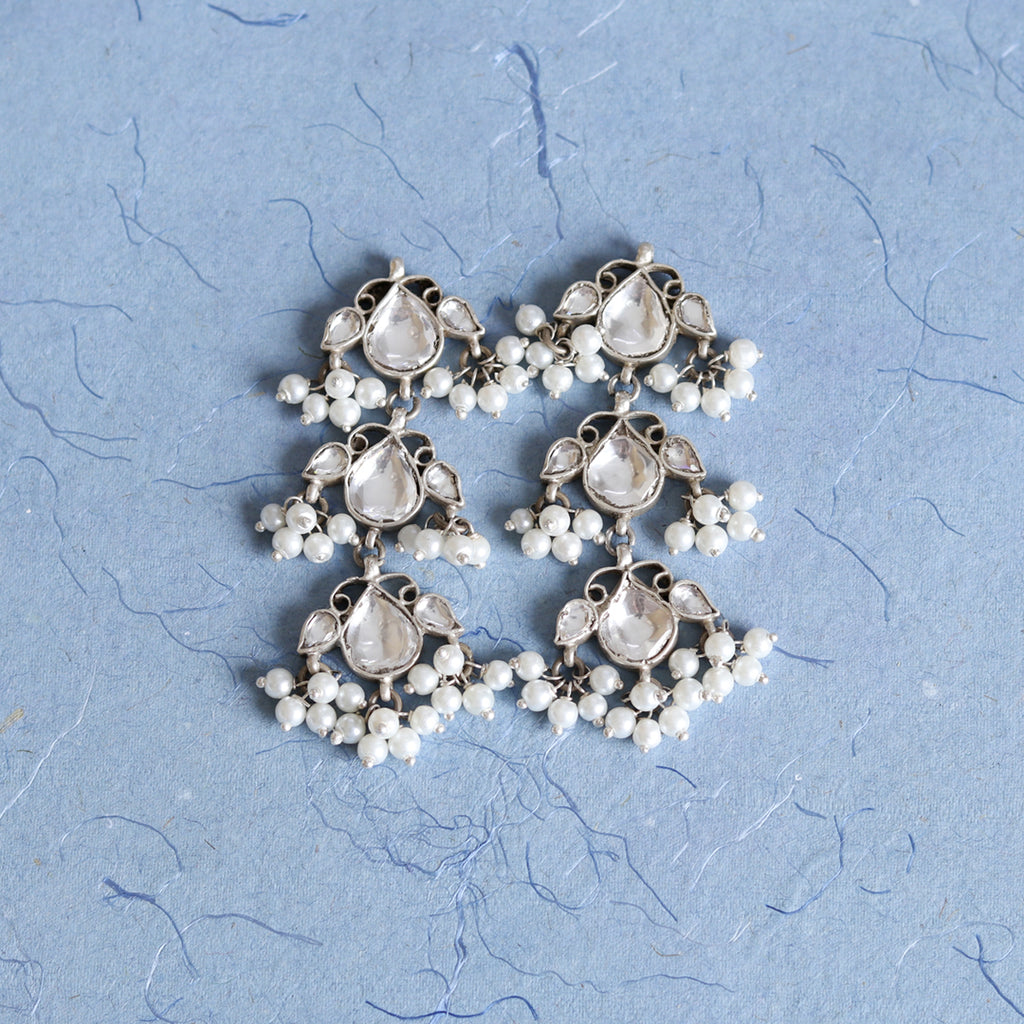 Kundan Pearl Earrings