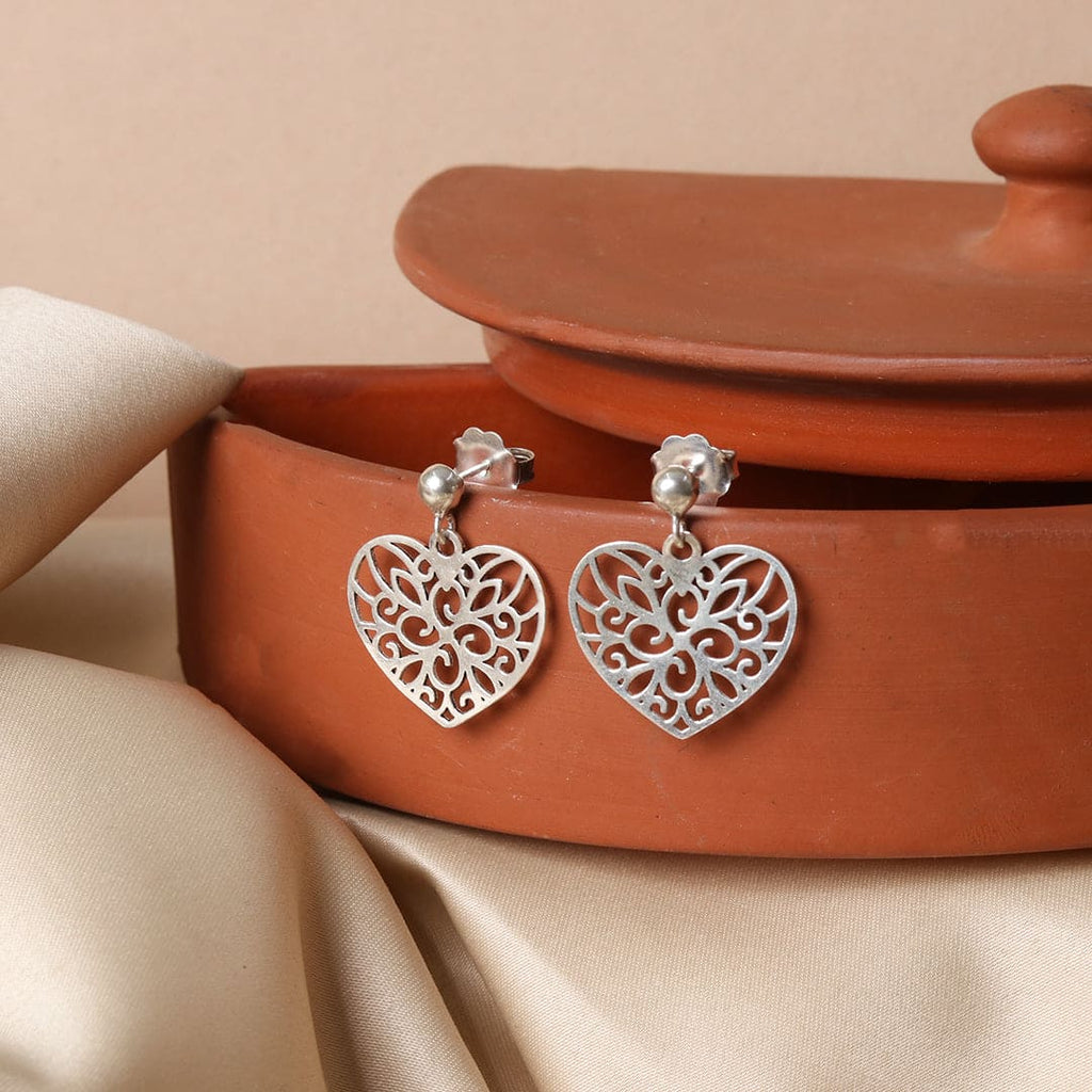 Heart Filigree Drop Studs – view 2 of 7