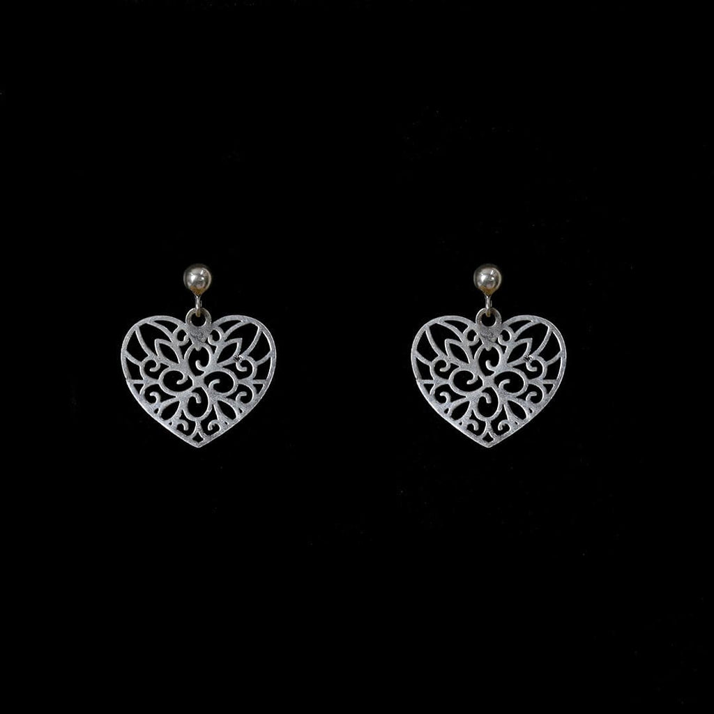 Heart Filigree Drop Studs – view 3 of 7